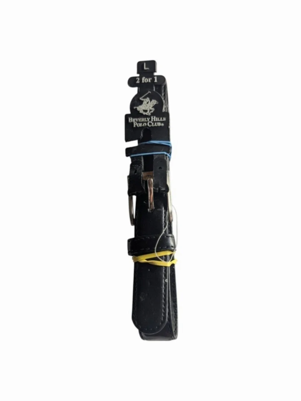 Beverly Hills Polo Club Women's Black Leather Belt